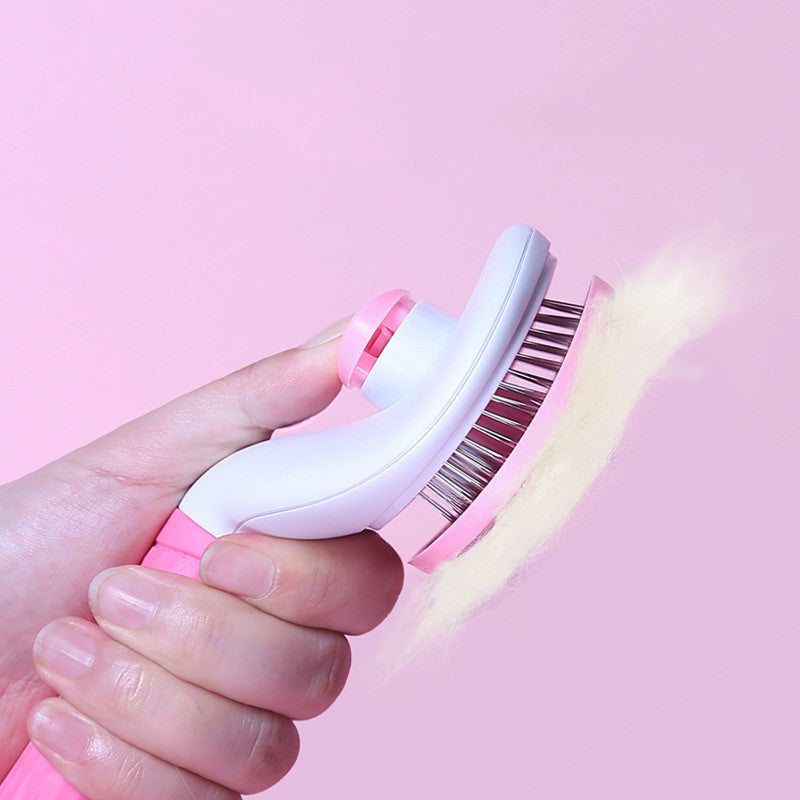 Selbstreinigende Tier-Haar-Bürste