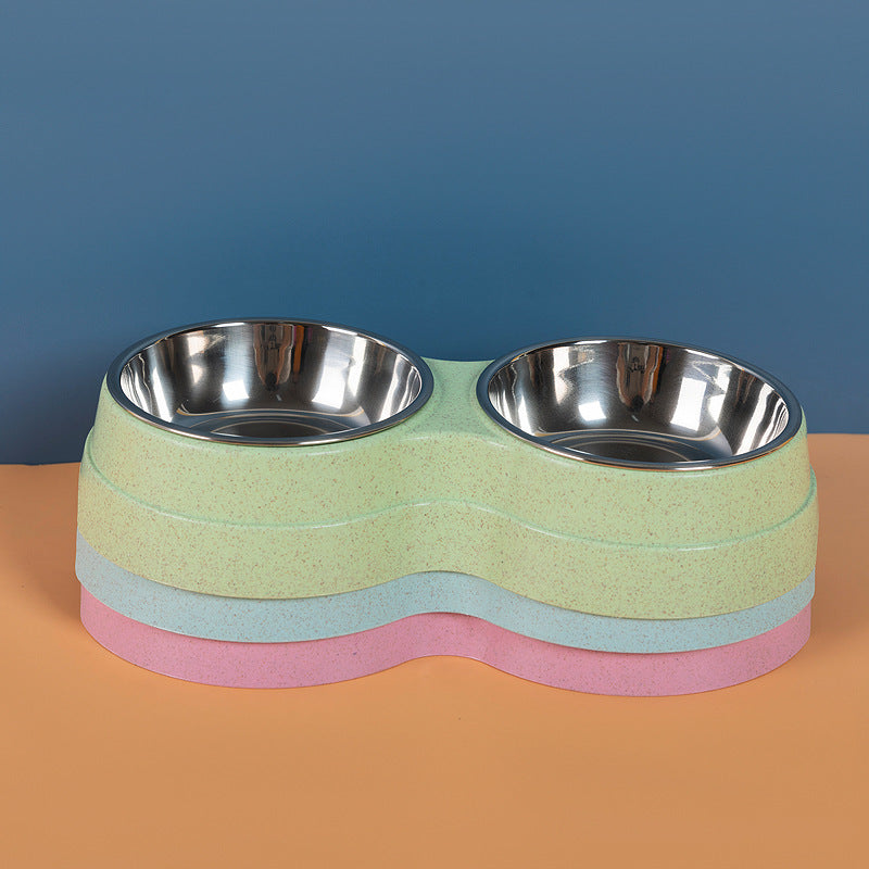 Doppelnapf in Pastellfarben